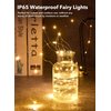 12 Pack Fairy Lights Battery Operated -7ft 20 LED Silver Wire String Lights Waterproof Mini Firefly Lights for Bedroom, Wedding, Mason Jars, DIY, Crafts, Christmas Garlands, Party Decor
