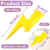 Set of 6 Lightning Bolt Foil Party Balloons 45 Inch Flash Balloons for Party Foil Lightning Bolt Shape Balloons Foil Bolt Birthday Party Supplies for Birthday Wedding Decoration (Yellow)