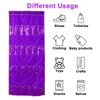 Hanging Over Door Toy Storage Organizer (24 Pockets), Compatible with LOL OMG Dolls Surprise Doll (Toys Not Included), Purple(57.5''x22'') (Purple)