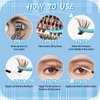 KevKev Lash Cluster Kit 300pcs Brown Lash Extension Kit Eyelash Clusters Kit Brown Lash Extensions D Curl Wispy Lash Clusters with Lash Bond and Seal Lash Remover Eyelash Tweezer(20D+40D+50D,10-18mm)