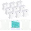 240pcs Plastic Floss Bobbins Embroidery - Plastic Bobbins for Embroidery Floss Organizer - White Plastic Card Floss Cross Stitch Plastic for Thread Cross Stitch Floss Holder Embroidery Floss Bobbins
