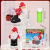 Bubble Blowing Santa, Blowing Santa Bubble Blower, Bubble Blower Machine Santa Claus Toy with Music & Flashing Lights, Bubble Blower for Outdoor & Indoor Activity (Santa Claus)