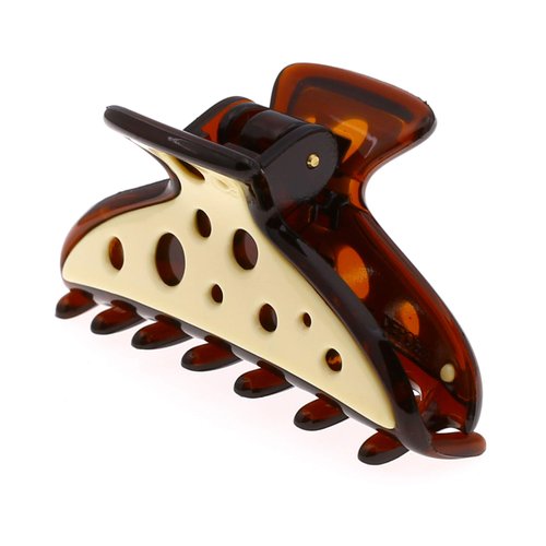 Camila Paris CP2678 French Hair Clip for Women, Double Wave, Girls Hair Claw Clips Jaw Fashion Durable and Styling Hair Accessories for Women, Strong Hold No Slip Grip, Made in France