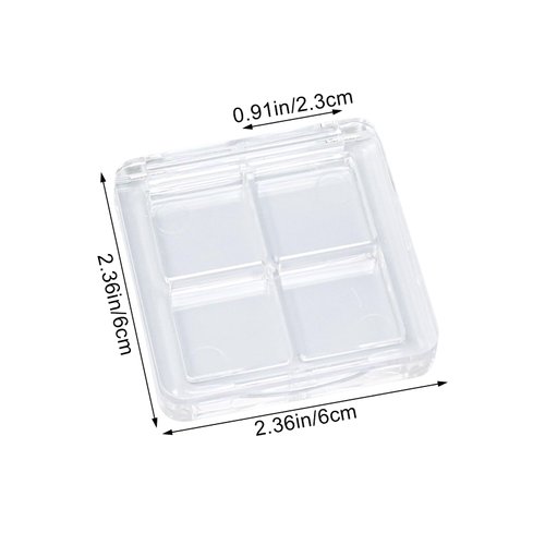 yueton 4PCS Empty Lipstick Palette Clear Acrylic Lipstick Box DIY Eyeshadow Powder Palette Empty Cosmetic Container