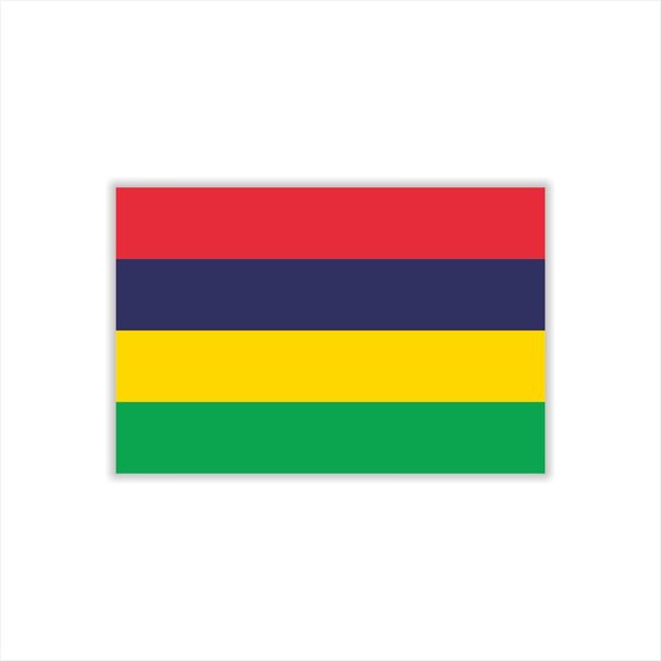 Womaha 30 Sheets Mauritius Flag Temporary Tattoos Fans Face Tattoo Stickers for Adults Kids Group Activity Props