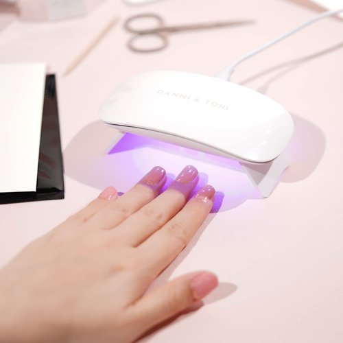 DANNI & TONI UV LED Gel Nail Lamp 6W Mini Nail Dryer for Gel Nail Polish Gel Nail Stickers Professional Nail Curing Lamp Travel Size