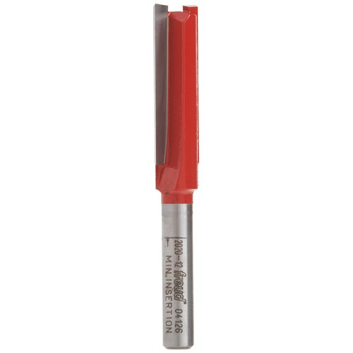 Freud 04-126: 3/8" (Dia.) Double Flute Straight Bit Red
