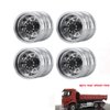 QUE-T 4pcs Aluminum Rear Wheel Hubs Rims for 1/14 Tamiya Tractor Climbing Trailer RC Car Upgrade Parts