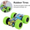 4pcs Doodle Monster Toys Truck Double-Sided Friction Powered Vehicles Flips Shockproof Inertia Cars Push and Go Vehicles for Toddlers Kids Birthday Christmas Party Supplies Gift