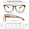 5 Pack Blue Light Blocking Reading Glasses Fashion Square Computer Readers for Women Men, Anti UV Ray Nerd Eyeglasses (5 Mix, 2.5)