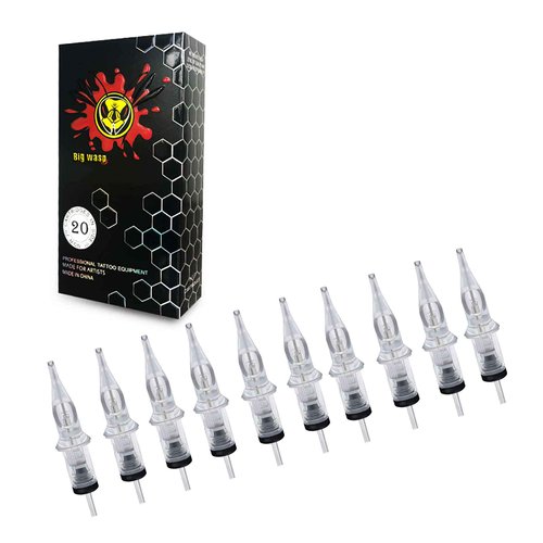 BIGWASP (4th Gen) 50pcs Assorted Disposable Cartridge Tattoo Needles Round Liner Mixed 3RL 5RL 7RL 9RL 11RL (#10 Bugpin RL)