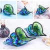 Glass Conch, Hand Blown Seashell Art Glass Figurine, Beautiful Home Decor, Crystal Glass Paperweight