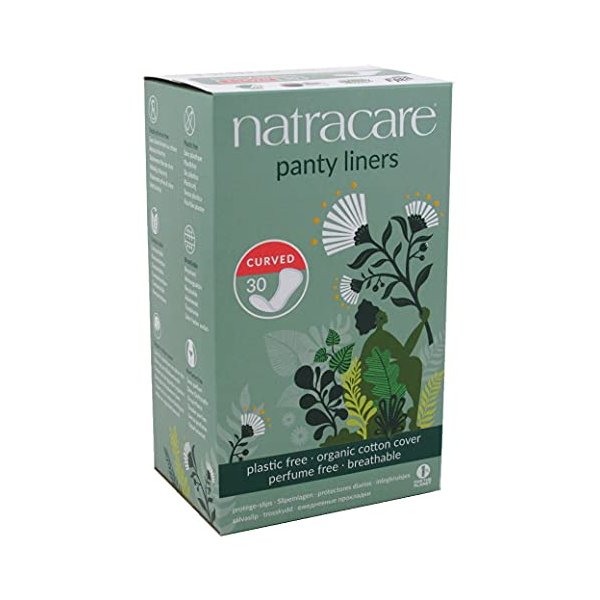 Natracare Panty Liners Curved 30 Count (6 Pack)