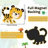 30PCS Jungle Fridge Magnets Safari Animals Refrigerator Magnets Set Removable and Reusable Magnets for Kids Toddlers and Adults Classroom Home Nursery Zoo Birthday Party Supplies Decorations