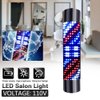 Barber Pole Light, LED Pole Light 3 Color Stripes Wall Lamp 110V Barber Sign Rotating LED Pole Light Remote Control Red Blue White Stripes Wall Lamp Hair Salon