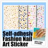 Teenitor Nail Art Brushes Nail Art Tools, Nail Brushes for Nail Art Kit with Nail Stickers, Nail Design Kit Nail Design Brushes Nail Gems, Dotting Tools Nail Art Stickers Nail Glitter Nail Accessories