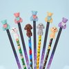 80 Pieces Cute Animal Eraser Dog Bear Monkey Squirrel Pencil Erasers Puzzle Eraser Toys Pencil Mini Erasers Novelty Top Erasers for Party Favors Classroom Rewards Prizes Carnival Gifts Mixed Color