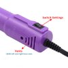 Heat Gun,mofa Embossing Mini Heat Gun,Hot Air Gun For Craft with Stand For DIY Embossing And Acrylic Paint Dryer,Multi-Purpose Electric Heating Nozzle 150W 110V(Purple)