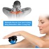 ZONGS Manual Massage Ball Pain Relief Back Roller Massager Self Massage Therapy and Relax Full Body Tools for Sore Muscle Joint Pain Essential Oils or Lotion Relax (Blue)