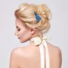 Geyoga 10 Pieces Acrylic Resin Hair Clips Hair Barrettes Geometric Alligator Hair Clips Colorful Marble Pattern Hairpins Hair Styling Clips for Women Hair Accessories