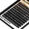 Dedila 120 Pcs Handmade D Curl Makeup Clusters Eye lashes Extensions Mixed 10-12-14-16mm/12-14-16mm/14-16-18mm D Curl Soft and Lightweight Individual false eyelashes Wide Stem (Mixed 14-16-18mm)