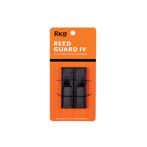 D'Addario Reed Guard IV - Sax & Clarinet Reed Case - Fits Reeds for Bb Clarinet, Soprano Sax, & Alto Sax