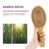MRD Hair brush, Natural Bamboo Paddle Detangling Hairbrush, Massage Scalp Thick/Thin/Curly/Dry Hair For Women & Men