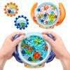 SEVENKA 2 Pack Maze Puzzle Games for Kids Ages 5-10, 3D Mind Puzzles Brain Teasers Gravity Ball Game, Maze Ball Puzzle Toy for Kids Adults, Developmental Games Toys (1 Blue+1 Orange)