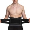 NeoTech Care Adjustable Double Pull Lumbar Brace/Lower Back Belt, Black, Size XXXL