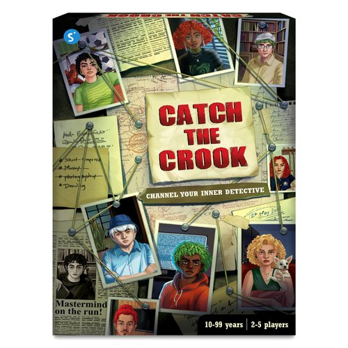 Skillmatics Board Game - Catch The Crook, Family Friendly Mystery Game for Game Nights, Strategy, Clues, Crime, Cold Cases, Gifts for Kids, Boys, Girls Ages 10 and Up, 2-5 Players