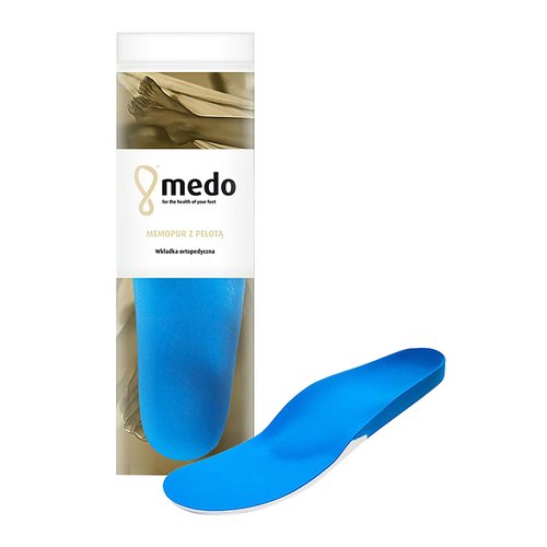 Premium Orthotic Insoles with Arch Supports, Metatarsal and Heel Cushion, Medo Memopur (44 EUR / 11 US/Men)