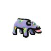 TUFFY - World's Tuffest Soft Dog Toy - Zoo Junior Hippo - Squeakers - Multiple Layers. Made Durable, Strong & Tough. Interactive Play (Tug, Toss & Fetch). Machine Washable & Floats
