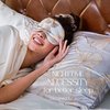 Grace & Company Silky Satin Eye Mask for Women - Premium Satin Silk Sleep Mask - Hydrating, Ultra Soft & Lightweight Vegan Sleeping Mask - Serafina