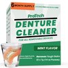Protech Denture Cleaner (180 Days) Denture Cleanser for Retainers, Mouthguards, and Dentures, Nicotine and Coffee Stains Cleaner, Powder, 6-Month Supply