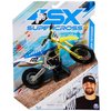 Supercross, Authentic Adam Enticknap 1:10 Scale Collector Die-Cast Toy Motorcycle Replica with Race Stand, for Collectors and Kids Age 5 and Up