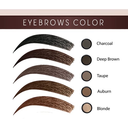 Mom's Secret 100% Natural Eyebrow, Organic, Vegan, Eyebrow Powder, Gluten Free, Cruelty Free, Made in the USA, 2.5 g. (Deep Brown)