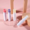 50PCS 5G White Plastic Empty Lip Balm Tubes DIY Lipstick Containers with Cap Round Homemade Lip Salve Tubes Holder Dispenser for Travel Business Trip