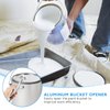 Worldity 2Pcs Aluminum Bucket Opener, Durable Paint Can Opener, Bucket Opener Tool 5 Gallon Open Buckets and Paint Cans with Ease, Perfect for Home Industrial Use