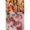 8 Sheets Red Brown Temporary Tattoo Stickers Fake Tattoo Lace Floral Temporary Waterproof Body Art Long Lasting Stickers for Women Festivals Wedding Masquerade Party Decorations Design