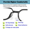 Omnful Eyeglass Nose Pads, 3.5mm Thickness Adhesive Anti Slip Glasses Nose Grips with Air Bag for Sunglasses Eyeglasses Reading Glasses (5 Pairs, Clear)