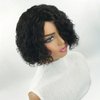 Pixie Kinky Curly Human Hair Wig Short Pixie Cut Curly Wigs For Black Women Natural Black Wigs Human Hair Short Glueless Wig Brazilian Full Machine Made Wig Side Part None Lace Wigs Ready To Wear