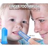 Brilliant Baby Finger Toothbrush with Case, 3 Months Old and Up, Soft Silicone Gum Massager and Teether Brush for Babies and Toddlers, Newborn Mouth Cleaning Essentials, Teething Relief, Clear