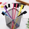 Boao 14 Pcs Edge Brush Bulk Double Sided Edge Control Eyebrow Brush Hair Comb Comb Smooth Grooming for Women, 7 Colors