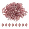 MECCANIXITY 200g Mosaic Tiles Rhombus Shape Glass Mosaic Tiles Stained Mosaic Glass Pieces for Home Decoration Art Crafts DIY Projects Light Purple