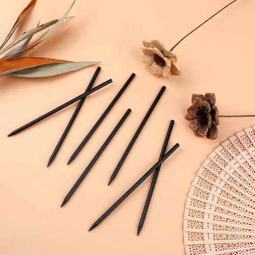 22 Pack Chopsticks for Hair Bun Chinese Hair Sticks, Black Wood Hair Sticks Chopsticks, Pencil Long Hairpins Hair Clips for Hairstyles Decorative Accessories for Women Girls