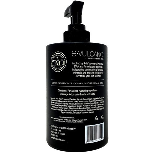 RAPSI, FRANCOFONTE BARONESSA CALI, SICILY, ITALY E.Vulcano Body Crème 11.8 Ounces – Body Lotion with Copper, Magnesium, and Zinc - Sicilian Lemons and Volcanic Minerals