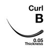 EMILYSTORES Lash Extensions 0.05mm Thickness B Curl 15mm Length Natural Looking Volume Eyelashes For Eyelash Extensions(0.05,B,15mm)