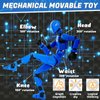 Baiyou (Assembly Completed) Action Figure Set with Box, 3D Printed 13 Robot Titan 13 Action Figure, Action Figure Already Assembled, Action Figure White Gold Black Blue Red（5 Colors）