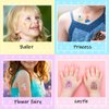 Princess Tattoos Temporary Small Glitter Ballerina for Kids Little Girls 18 Sheets, Aniuvot Ballet Dancing Girl Birthday Party Favors School Rewards