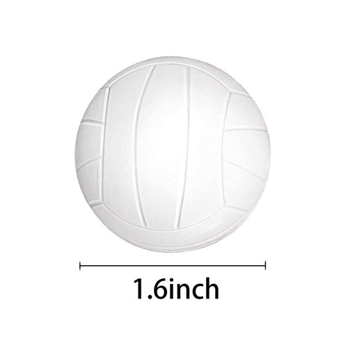 Finduat 12 Pack Mini Sports Stress Volleyball Ball, Foam Squeeze Sports Ball for School Carnival Reward, Kid Birthday Party Favors, Volleyball Team Party Bag Gift Fillers